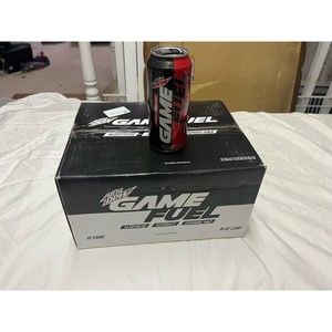 Mountain Dew Gamefuel 12 Pack 16 Oz Cans Charged Cherry Bursted Red & Black Rare